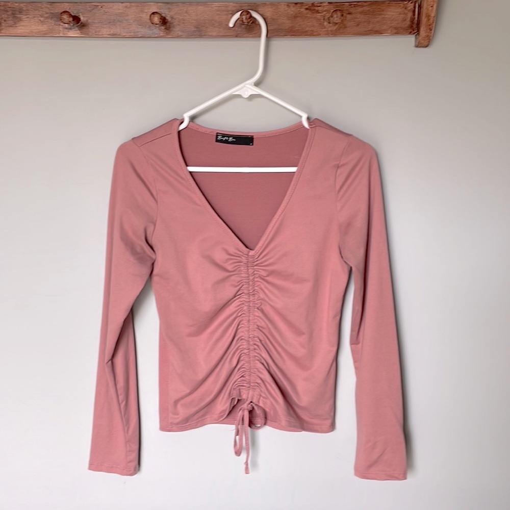 EUC mauve medium top juniors brand Brit & Bri
